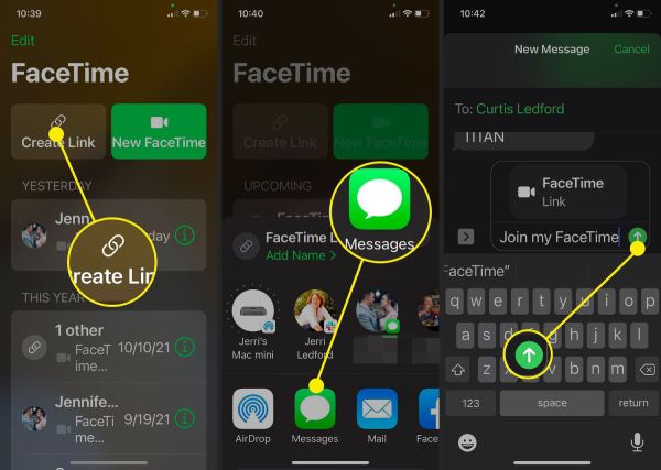 Facetime Android naar iPhone