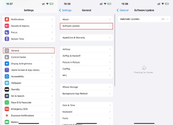 ios systemuppdatering