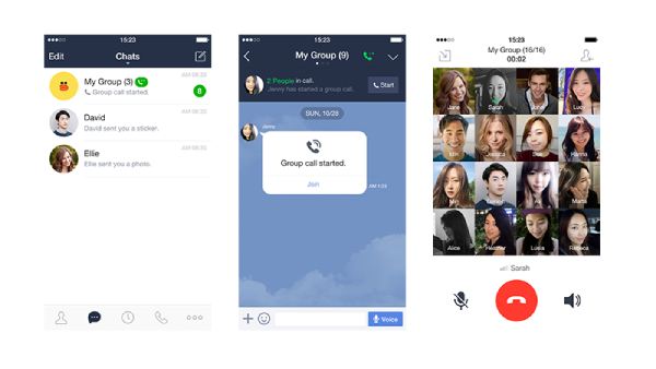 Line Facetime 从 Android 到 iPhone