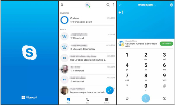 Skype Facetime do Android para o iPhone