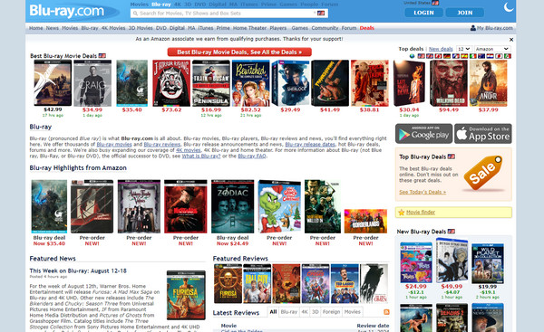 Blu Ray.com Online Blu Ray-butikk