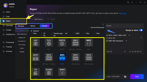 Dvdfab Choose Format