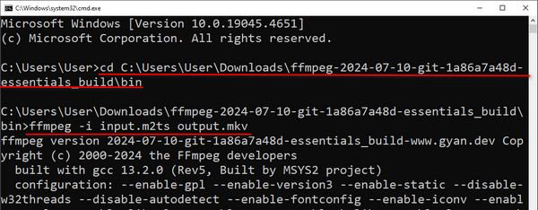 Ffmpeg Convert Mts
