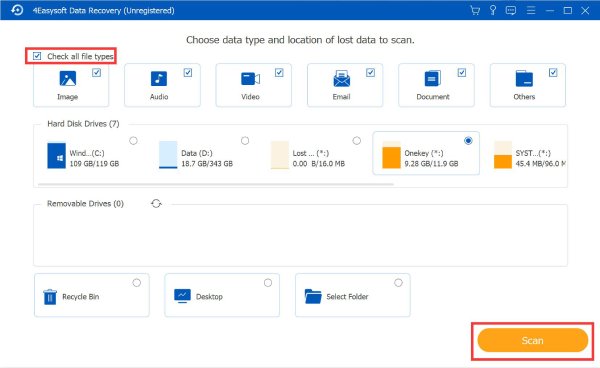 Choose File and Location