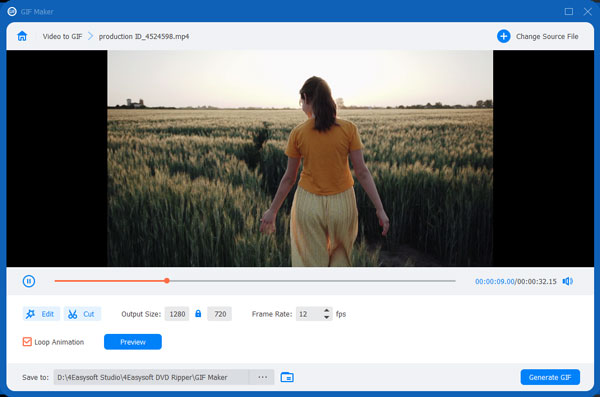 Create Video into GIF