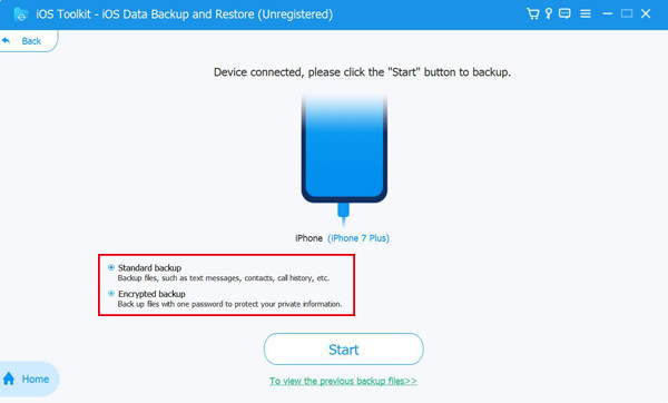 Due modalità per eseguire il backup dei dati