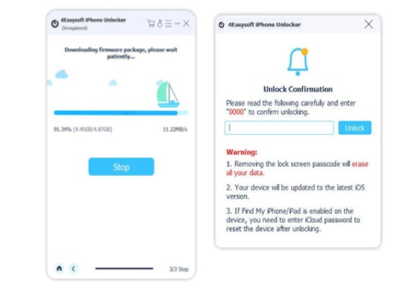 Comfirm to Unlock Screen Passcode