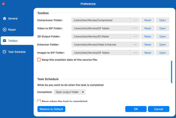 Toolbox Interface