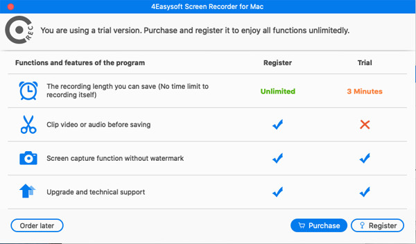 4Easysoft Recorder Mac Trial