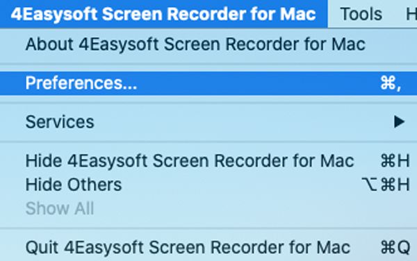 Mac Screen Recorder Preferences