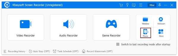 Selecteer Telefoonrecorder