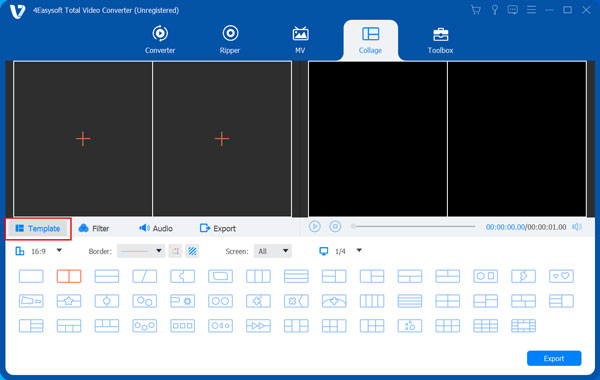 Make Video Collages Choose Split Screen Style TVC