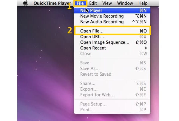 Quicktime 開啟文件