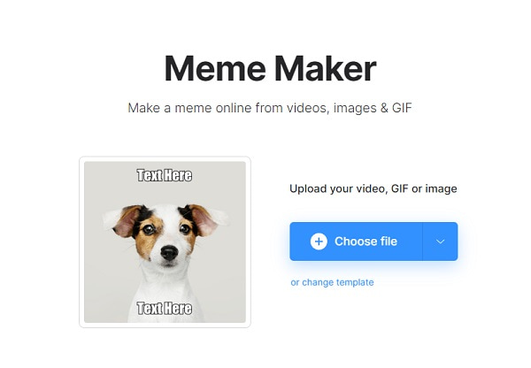 Clideo GIF Meme Generator