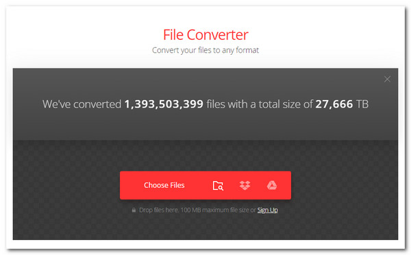 Convertio Choosing Files