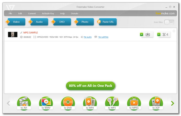 Freemake Video Converter Convert MPG to AVI