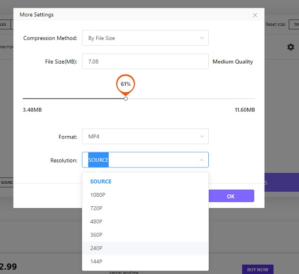 Media.io Output Settings