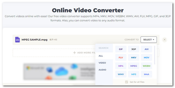 Online Video Converter Pretvorite MPEG 4 u AVI