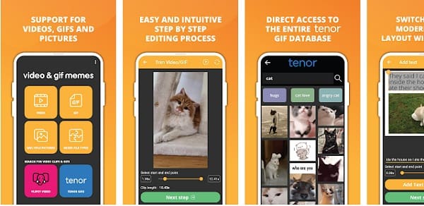 Application vidéo et GIF Générateur de mèmes GIF