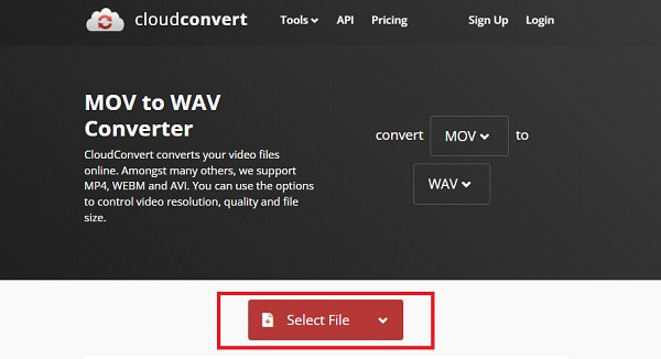 CloudConvert Choose Files