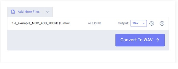 FreeConvert Convert MOV to WAV