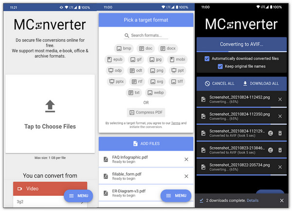 MConverter Convert AVI to MPEG4