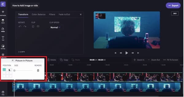 ClipChamp Make Picture in Picture Videos