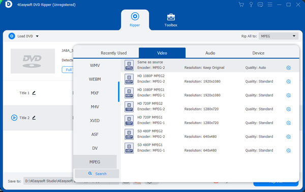 Convert DVD to Digital Format DR