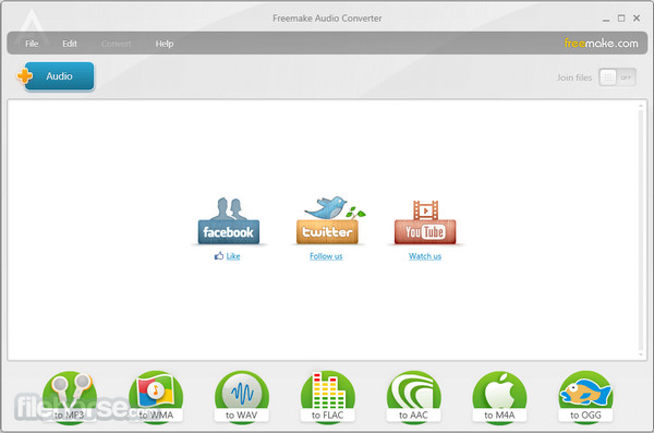 برنامج Freemake Audio Converter لضغط الصوت