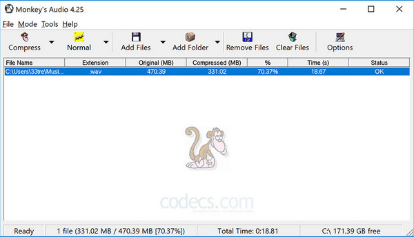 ضاغط الصوت من شركة Monkeys Audio