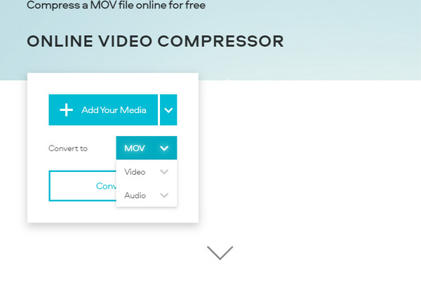 Chuyển đổi video trực tuyến MOV Compressor