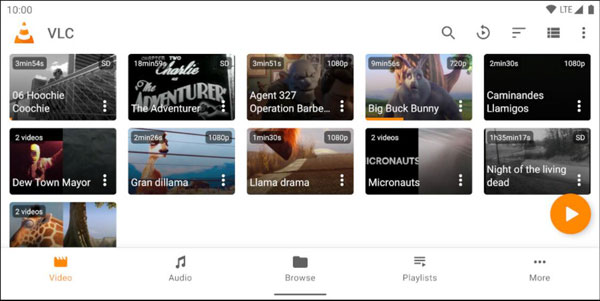 Free DIVX Xvid Video Player VLC for Android