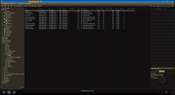 Alternative Windows Media Player MediaMonkey