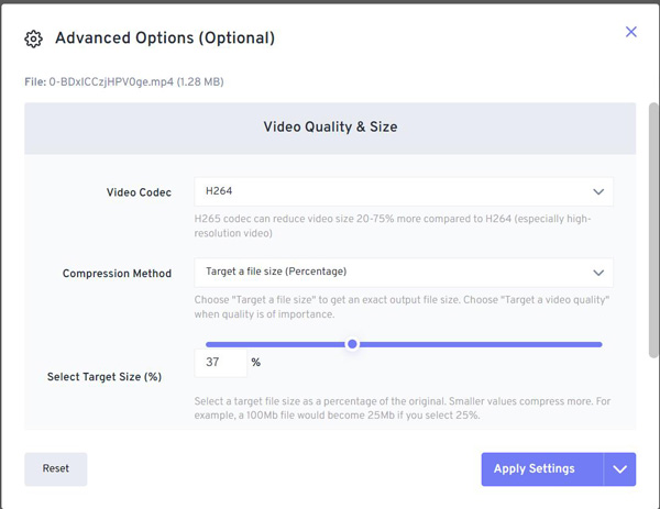 FreeConvert MB till KB Dra Slider