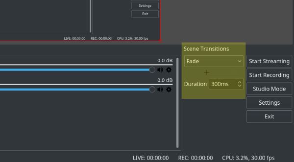 OBS Scene transition