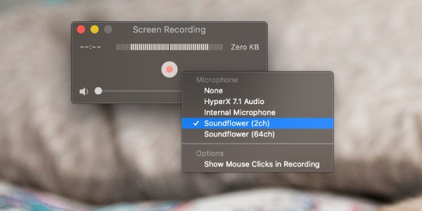 QuickTime Screen Recording Soundflower