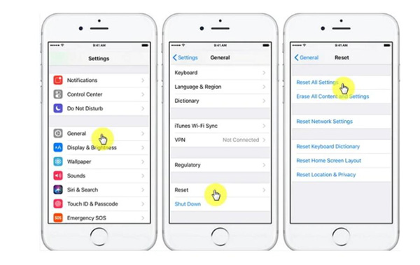 Reset All Setting on iPhone