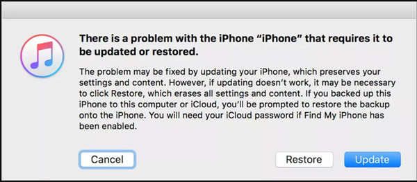 Restore or Update iPhone Manually