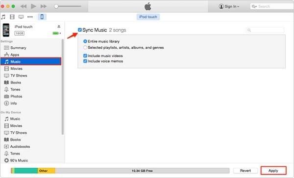 Pindahkan iPod Muzik ke iTunes Komputer