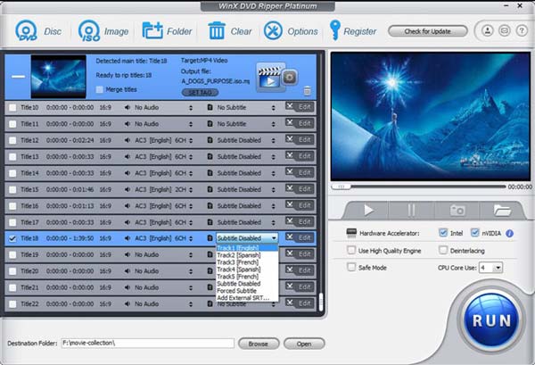 First Look of WINX DVD Ripper