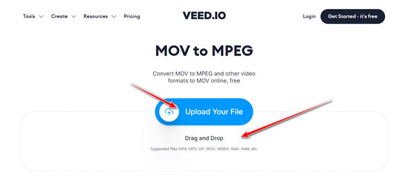 Veed IO Upload File