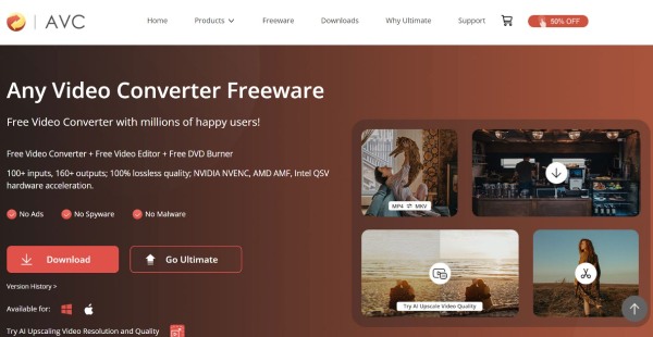 Any Video Converter Freeware