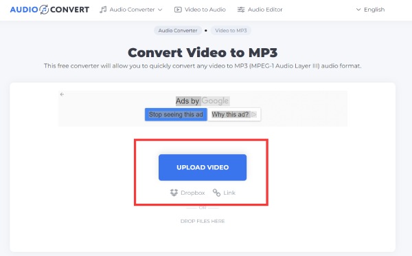 Audio Converter Importă fișiere video