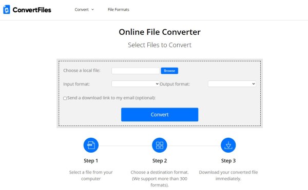 Convert Files Interface