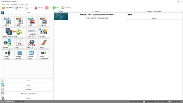 Format Factory MKV Converter