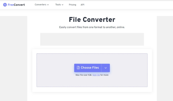 FreeConvert Interface