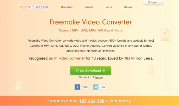 Freemake Video Converter Interface