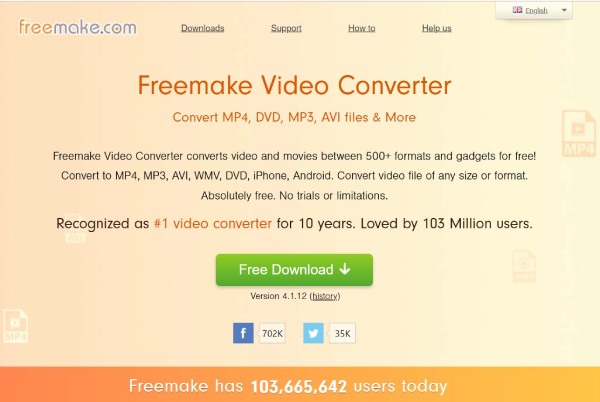 Freemake Video Converter Interface