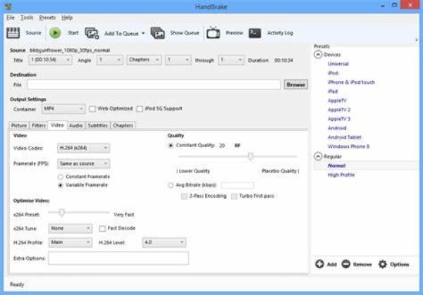 Hanbrake Interface