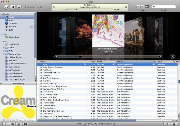 iTunes Interface